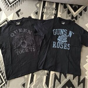 American Eagle Outfitters Black Graphic Tees